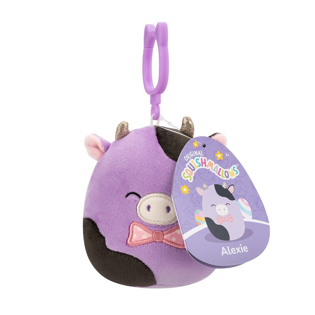 М'яка іграшка на кліпсі SQUISHMALLOWS – КОРІВКА ОЛЕКСІ (9 cm)