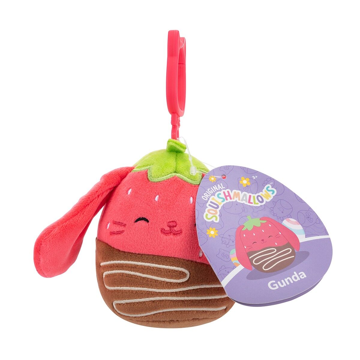 М'яка іграшка на кліпсі SQUISHMALLOWS – КРОЛИК ГУНДА (9 cm)