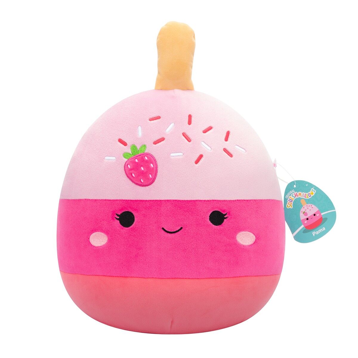 М'яка іграшка SQUISHMALLOWS – ПОЛУНИЧНИЙ КЕЙК-ПОП ПАМА (30 cm)