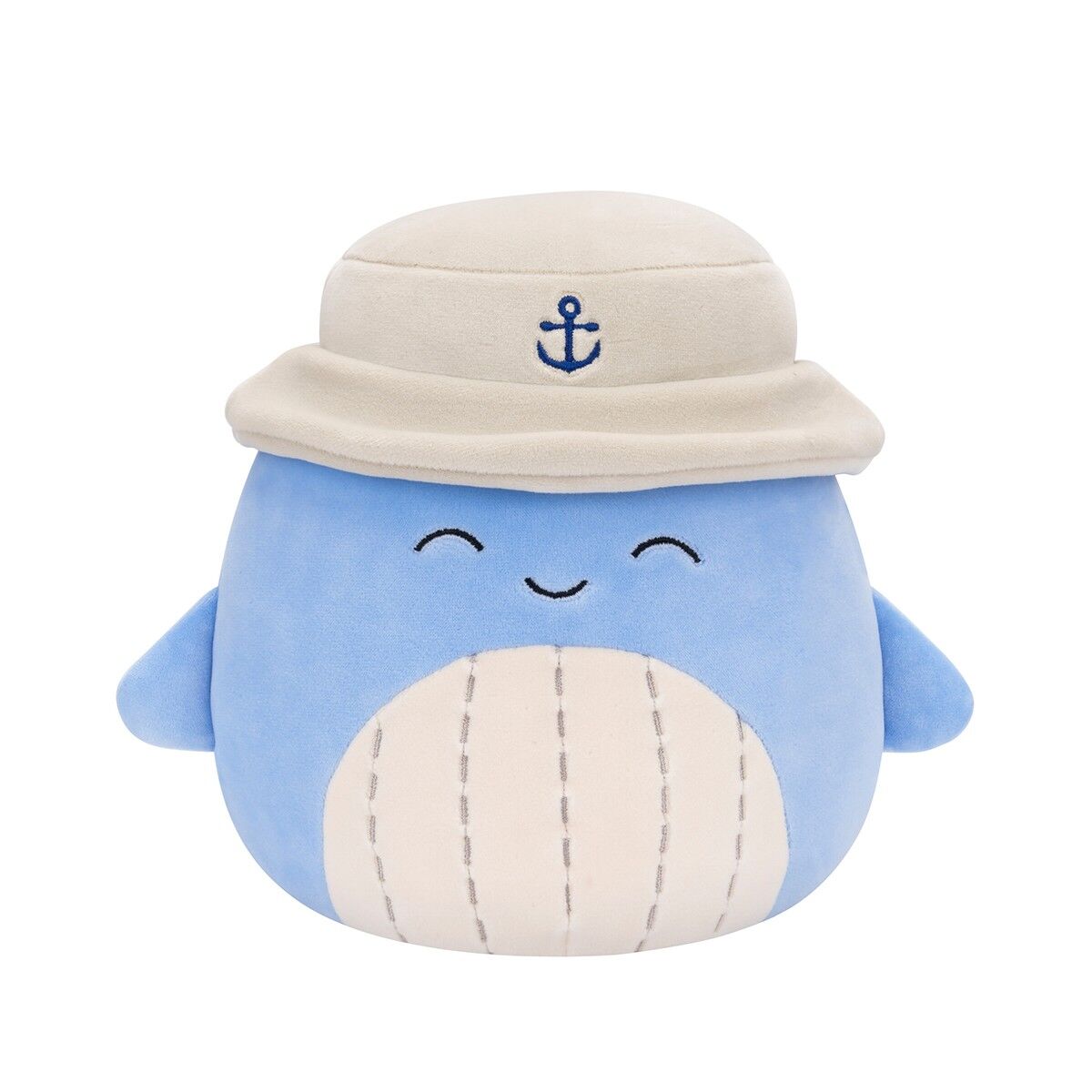 М'яка іграшка SQUISHMALLOWS – СИНІЙ КИТ САМІР У ПАНАМІ (19 cm)