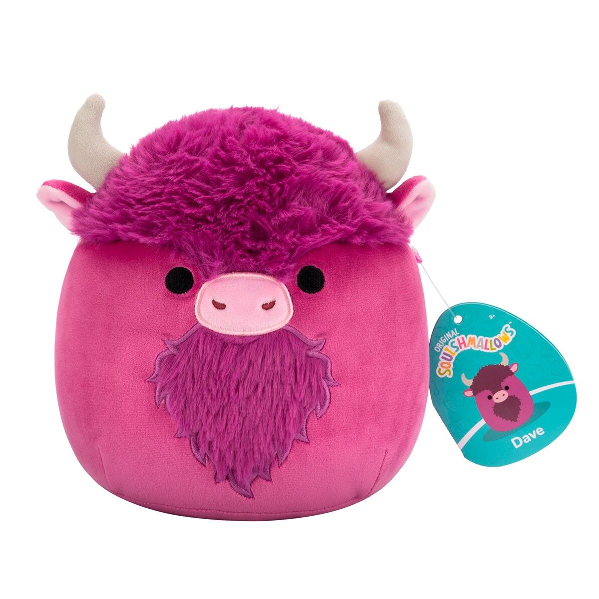 М'яка іграшка SQUISHMALLOWS – БІЗОН ДЕЙВ (19 cm)