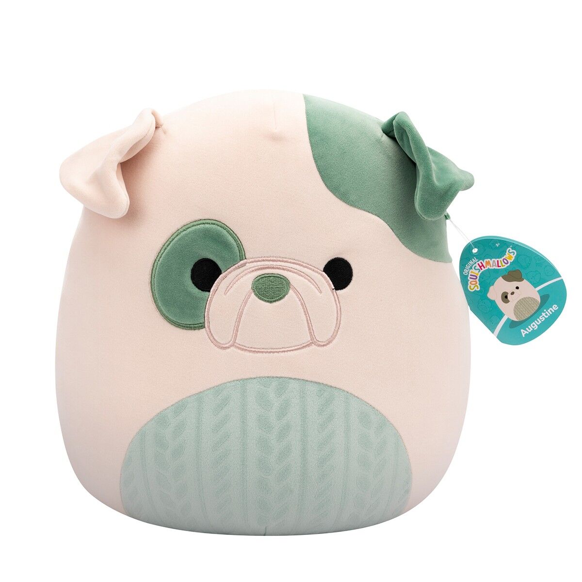 М'яка іграшка SQUISHMALLOWS – БУЛЬДОГ АВГУСТІН (30 cm)
