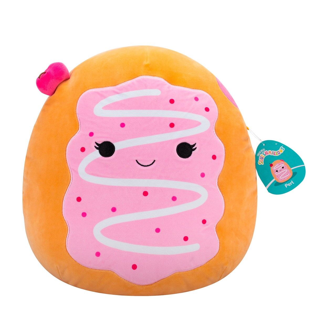 М'яка іграшка SQUISHMALLOWS – ВИШНЕВИЙ ПОНЧИК ПЕРЛ (36 cm)
