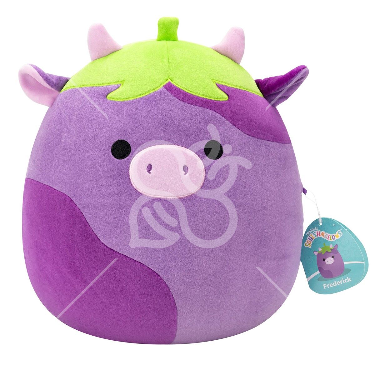 М'яка іграшка SQUISHMALLOWS – КОРІВКА-БАКЛАЖАН ФРЕДЕРІК (30 см)