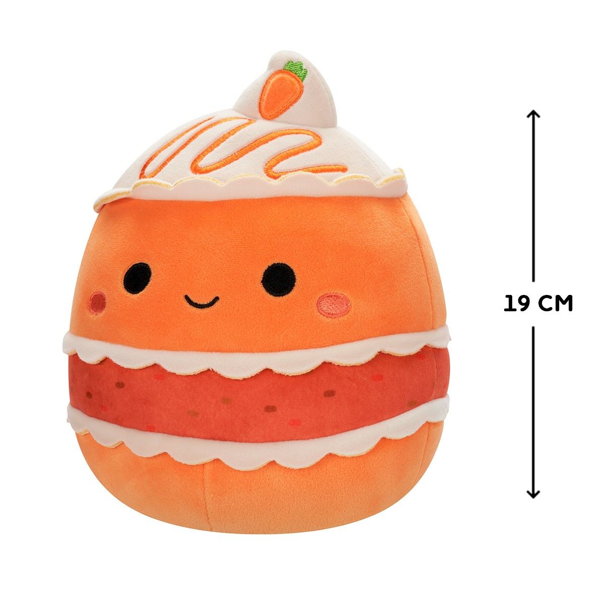 М'яка іграшка SQUISHMALLOWS - МОРКВЯНИЙ ТОРТИК (19 cm)