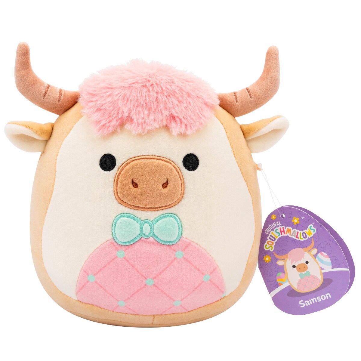 М'яка іграшка SQUISHMALLOWS - КОРІВКА САМСОН (19 cm)