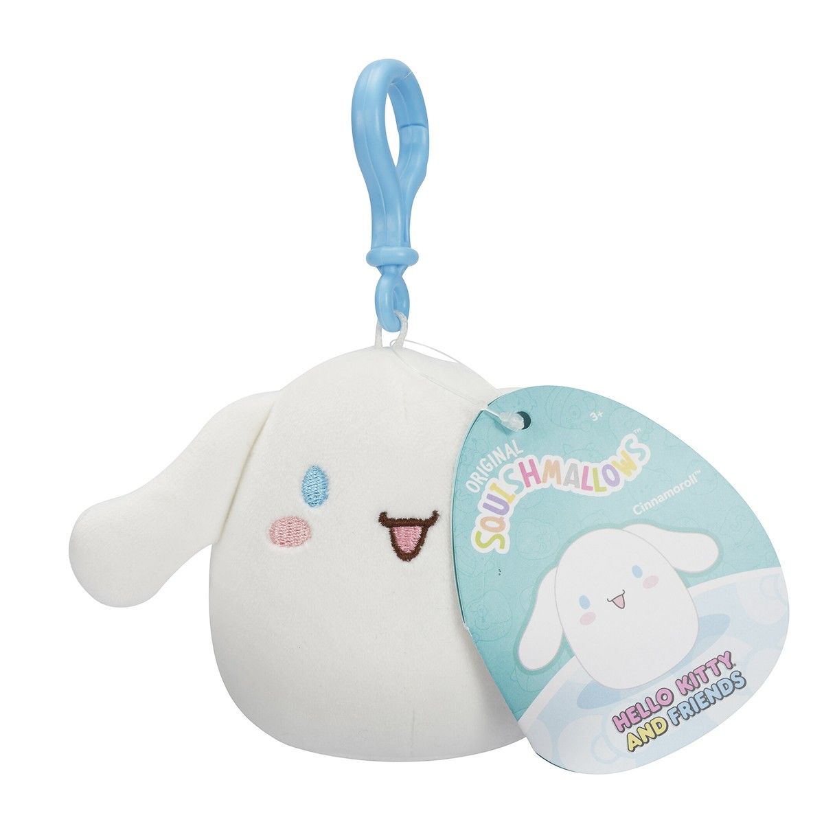М'яка іграшка на кліпсі SQUISHMALLOWS серії "Хелоу Кітті" - СІННАМОРОЛЛ (9 cm)