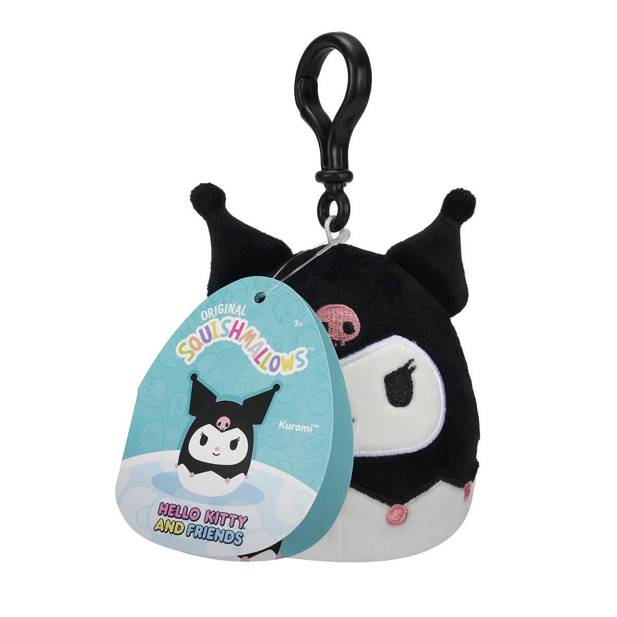 М'яка іграшка на кліпсі SQUISHMALLOWS серії "Хелоу Кітті" - КУРОМІ (9 cm)