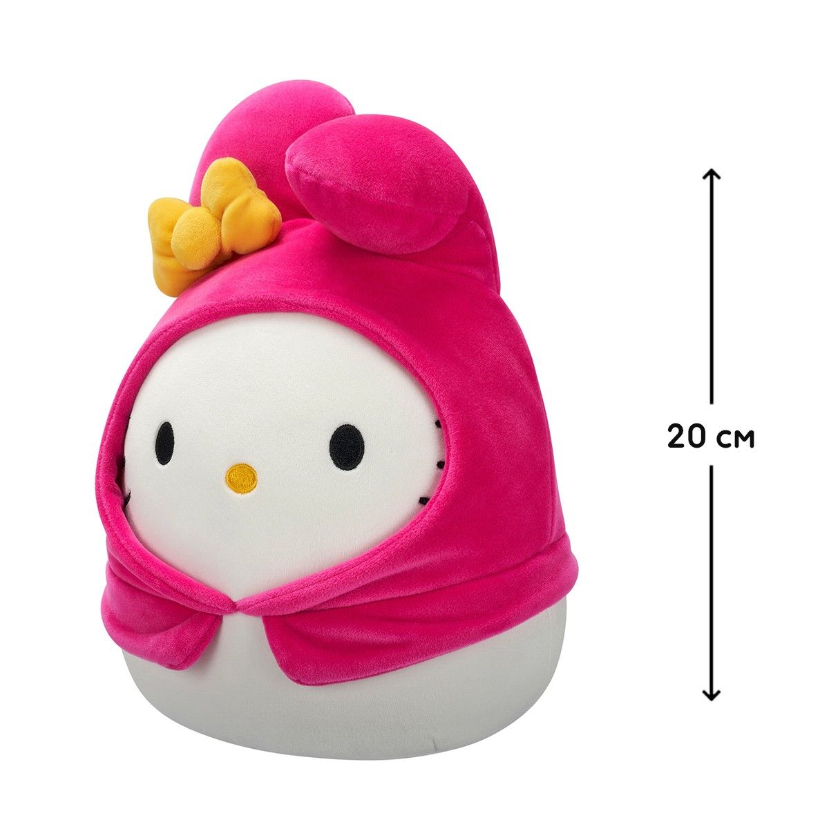 М'яка іграшка SQUISHMALLOWS серії "Хелоу Кітті" - ХЕЛОУ КІТТІ В ОБРАЗІ МОЯ МЕЛОДІ (20 cm)