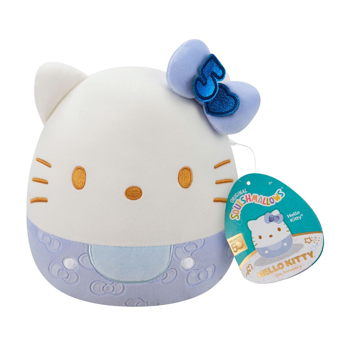 М'яка іграшка SQUISHMALLOWS – ХЕЛОУ КІТТІ У СИНЬОМУ (20 cm)