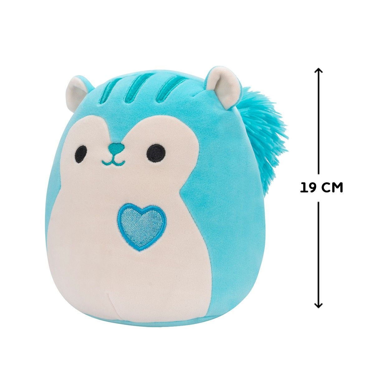 М'яка іграшка SQUISHMALLOWS – БІЛКА САНТЬЯГО (19 cm)