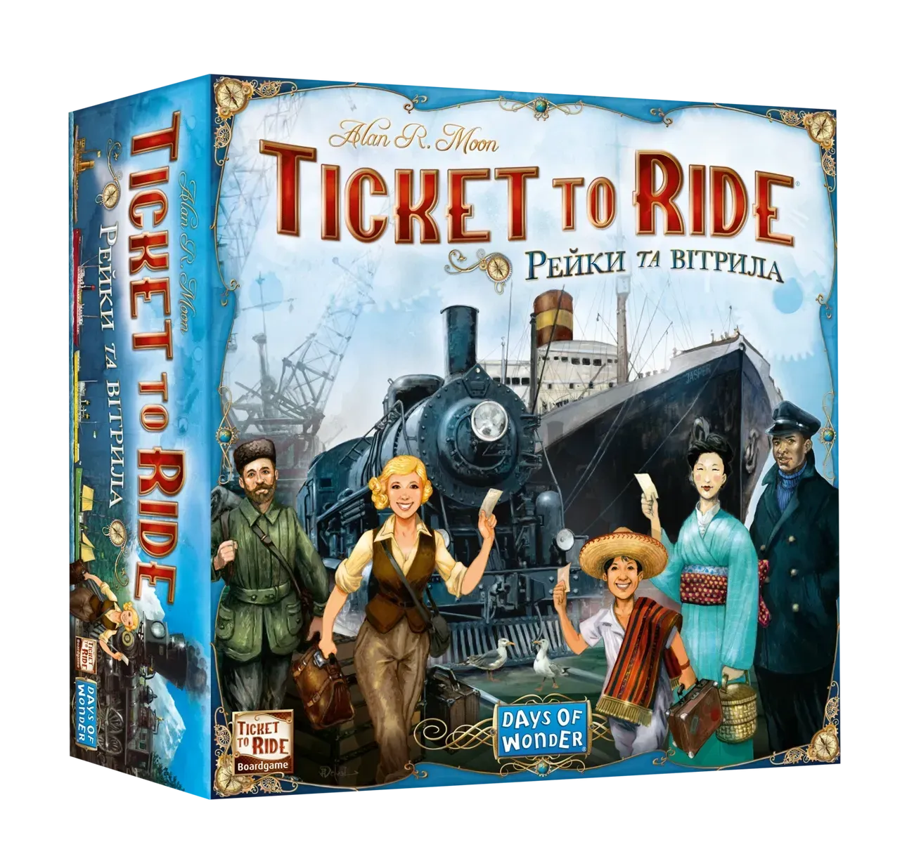Настільна гра Квиток на потяг - Рейки та вітрила (Ticket to Ride - Rails & Sails)