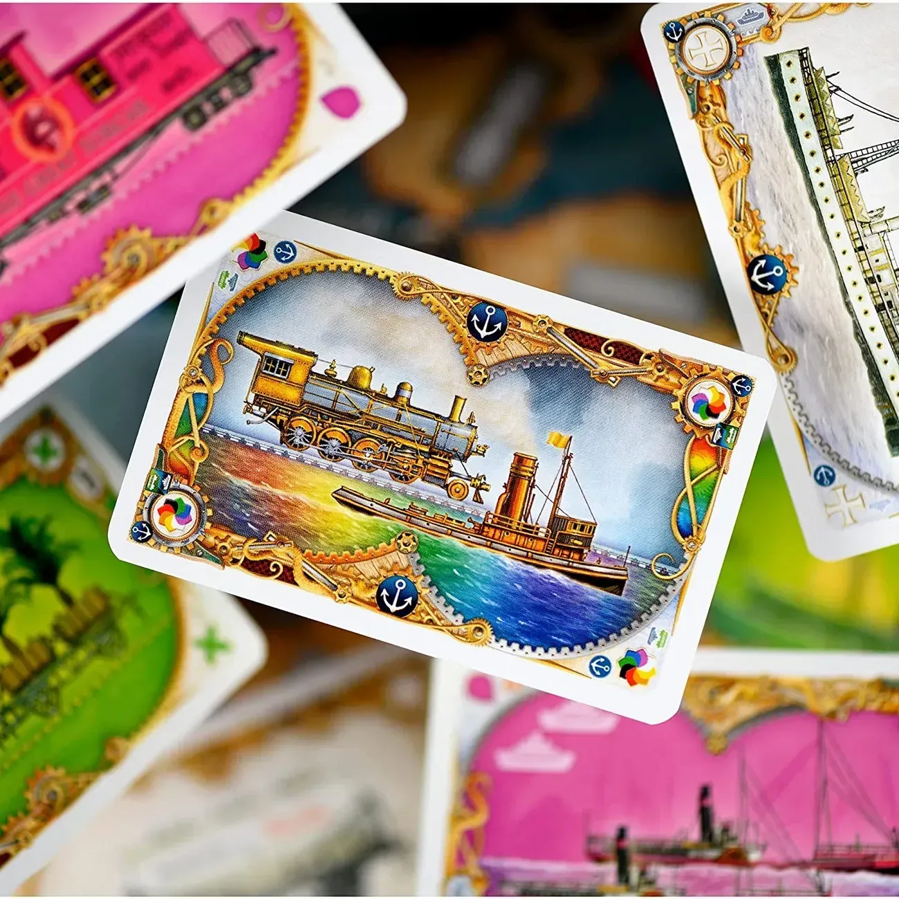 Настільна гра Квиток на потяг - Рейки та вітрила (Ticket to Ride - Rails & Sails)