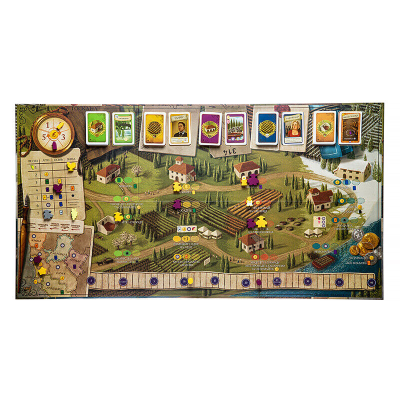 Настільна гра Kilogames Виноробство: Тоскана (Viticulture: Tuscany Essential Edition) (доповнення) (укр) ( KG-2260 )