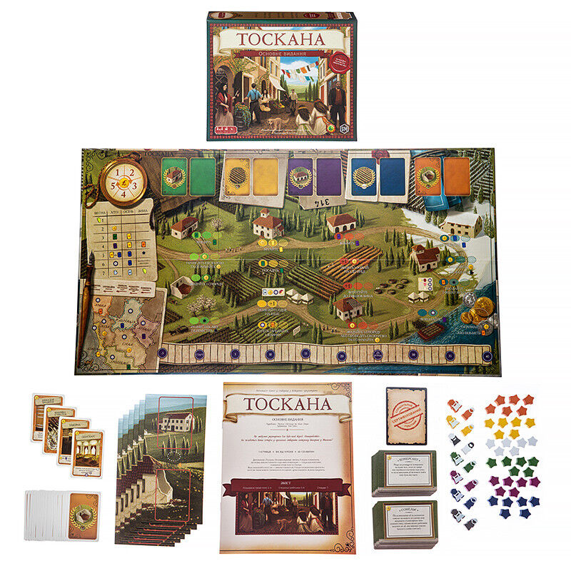 Настільна гра Kilogames Виноробство: Тоскана (Viticulture: Tuscany Essential Edition) (доповнення) (укр) ( KG-2260 )