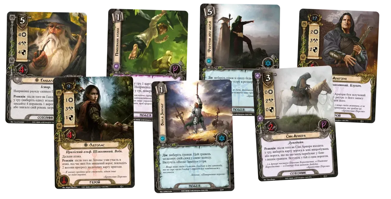 Настільна гра Володар Перснів. Карткова гра (The Lord of the Rings: The Card Game)